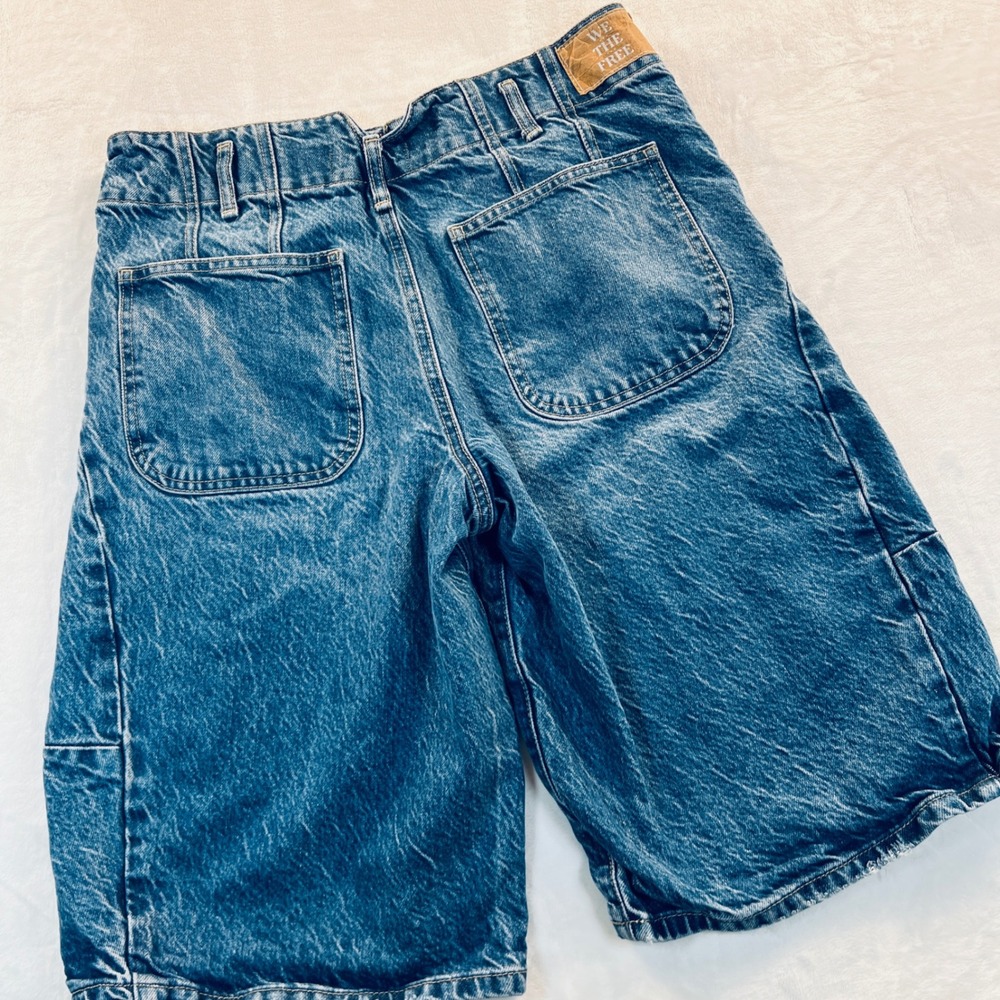 We The Free Free People Extreme Measures Barrel Shorts Size 28 Low-Rise - Picture 9 of 9